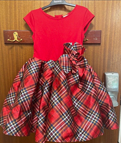 Girls red fit flare - girls,