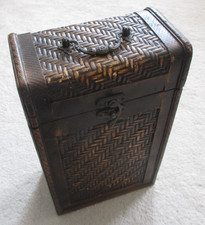 Vintage Chinese 2-Bottle Wood