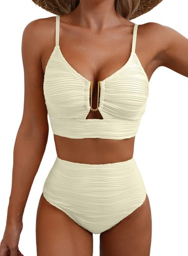 Split bikini metal buckle
