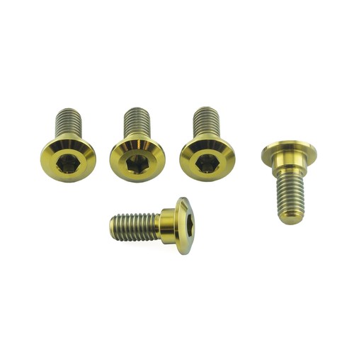 Titanium disc bolts gold - titanium,