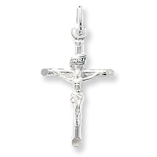 Sterling silver cross crucifix - sterling,