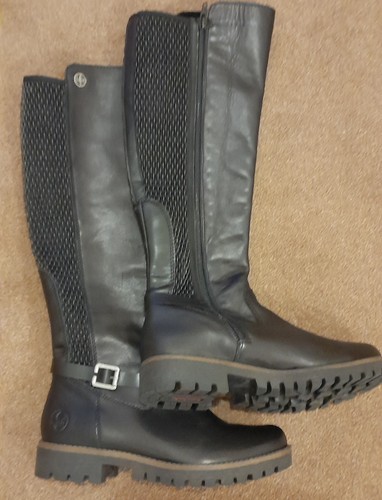 New rieker black knee high - black,