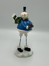 Masons Creations Snowman Figurine w Long Stick Legs – Christmas Decoration
