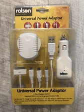 Rolson Universal Power Adaptor Mini USB, Micro USB, PSP 230V 12V Input Plugs NEW