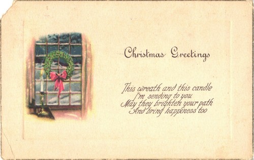 Christmas greetings wreath - greetings,