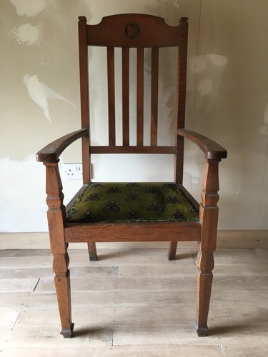 Edwardian carved oak - oak, church