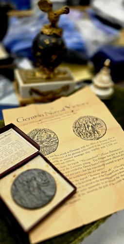 Ww1 rms lusitania german medal - rms,