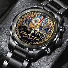 Elvis Presley Black Stainless