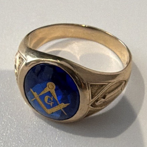 14ct gold masonic - gold,