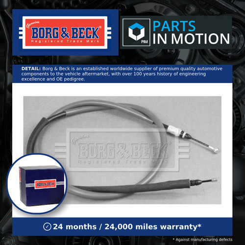 Handbrake cable rear left - cable,