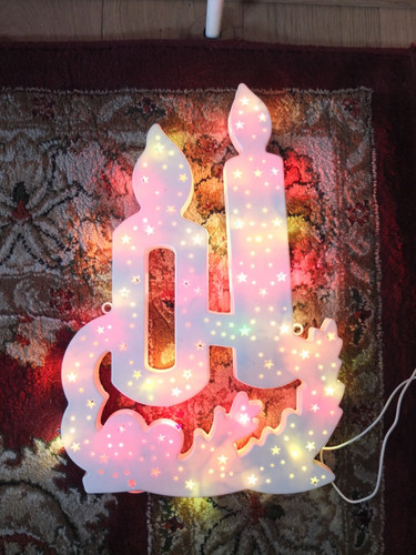 Vintage christmas candle - vintage,