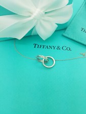Tiffany & Co. Silver 1837 Interlocking Circles 22 inches chain Necklace