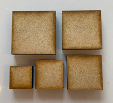 50x MDF Squares.  10mm 15mm
