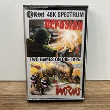 ZX Spectrum Game Tape - Defusion + Worms : K-tel - VGC