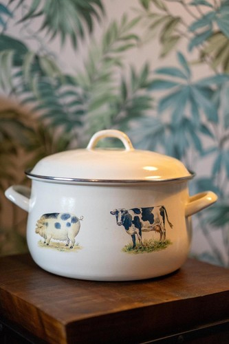 Large vintage enamel farmhouse - vintage,