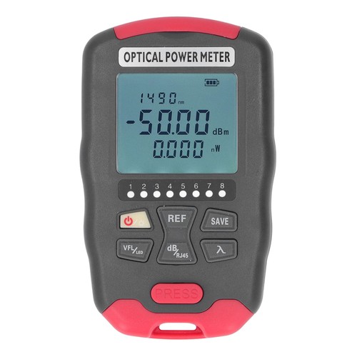 Optical fiber power meter - fiber, red