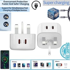 40W Dual PD Type USB-C Fast