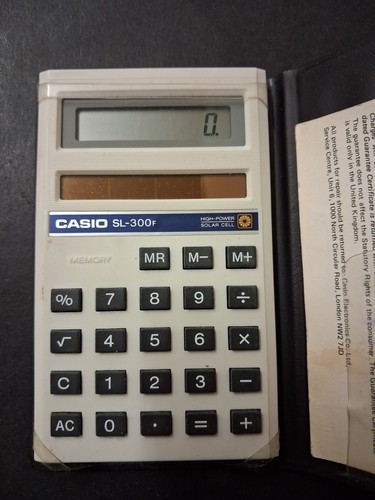 Casio 300f solar powered - solar,