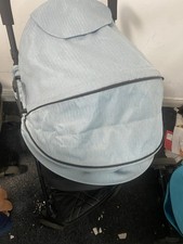 Cuggl Rowan Stroller Rustic Blue Pushchair Complete with Raincover & Footmuff