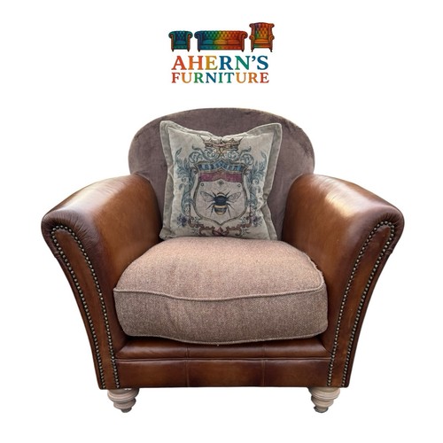 Juliette leather tweed chair - juliette,