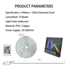 3-5M LED Neon Rope Light