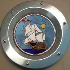 PORTHOLE FOR DOORS STAINED