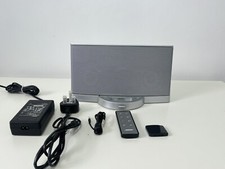 Bose SoundDock II (2) iPod Dock 30 Pin Music Aux  Remote + PSU Bluetooth Silver