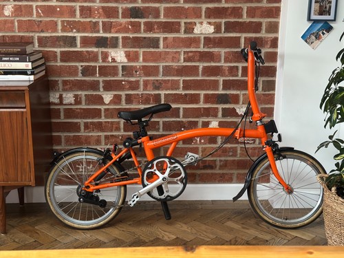 Brompton s2l folding bike - folding,