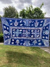 Vintage Tie Dye Type Cotton Bed Spread /tablecloth/wall art