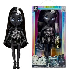 Rainbow High Shadow High Shanelle Onyx - Grayscale 28cm Fashion Doll, Black Hair