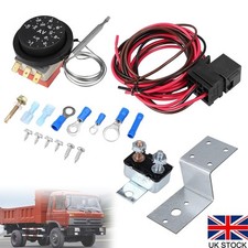 Adjustable Car Truck Electric Radiator Fan Thermostat Control Relay Wire 12V Kit