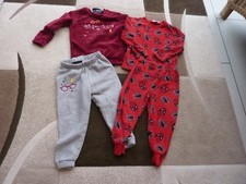 BOYS PJ’S PYJAMAS X 2 SETS AGE 12-24 / 18-24 MONTHS GUC