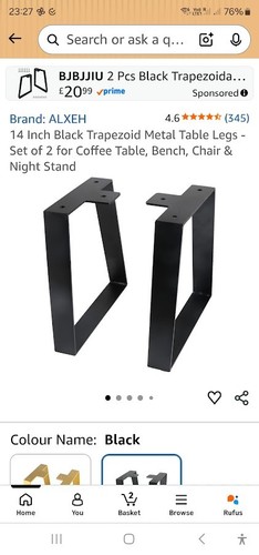 Metal table legs set 2 - set,