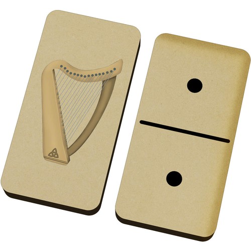 Celtic harp domino set - domino,
