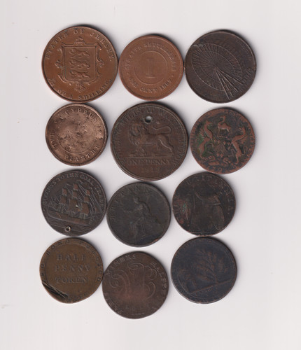 Cyprus mixed lot tokens - mixed,