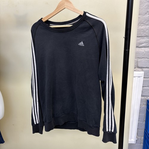 Adidas black stripes - black, crew