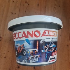 Meccano Junior 150-piece Free Play Bucket Model Building Kit 20106 Complete