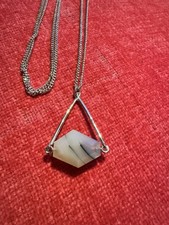 Lola Rose Necklace Grey white