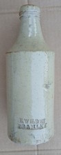 19th century Wilson Bramley Leeds saltglaze stoneware  porter beer bottle