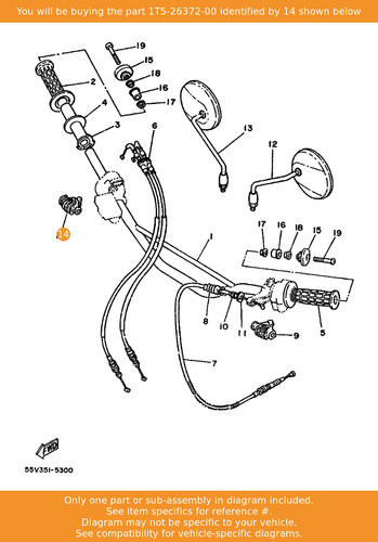 Yamaha cover handle - handle, lever