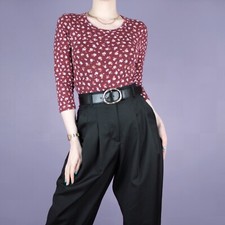 VINTAGE 80s 90s Red Burgundy