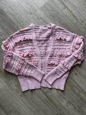 Zara Pink Ruffle Cardigan