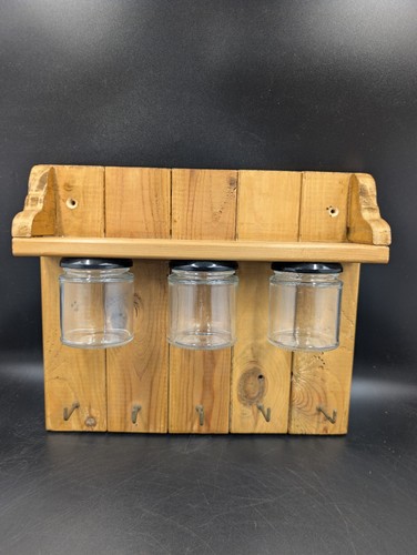 Pine wall hanging organiser - wall,