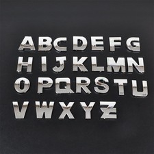 40x 3D DIY Chrome Metal Letter
