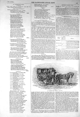 Original old antique print - old,