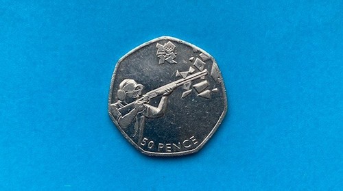Olympic shooting 50p - olympic,
