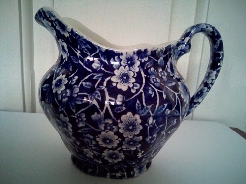 Calico burleigh blue white - calico,