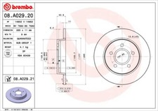 2x New Brake Disc for FORD