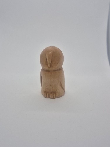 Small owl wood carving - small, in