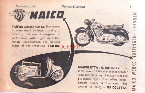 Maico maicoletta scooters - 'maicoletta', &